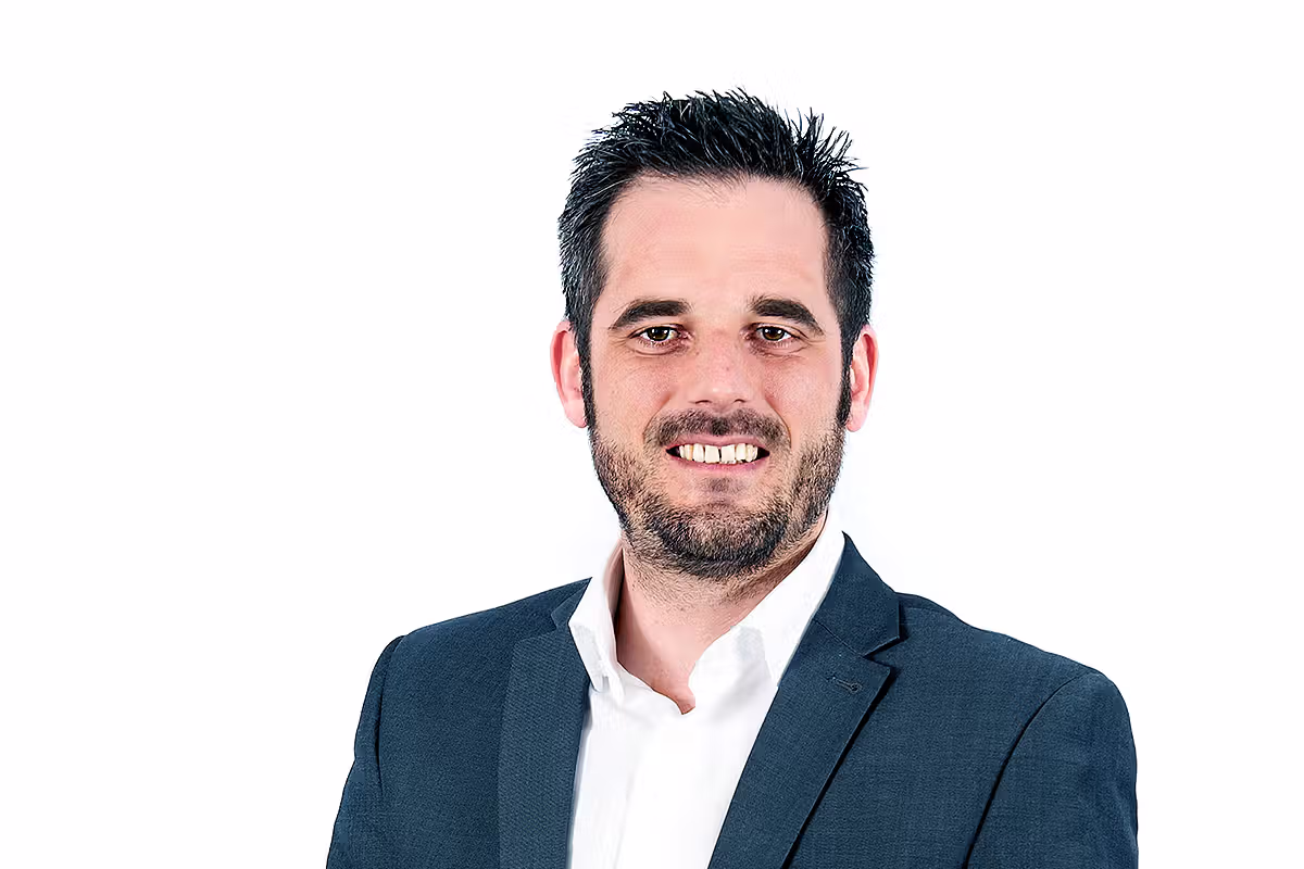 Head and shoulders business portrait for internal communications