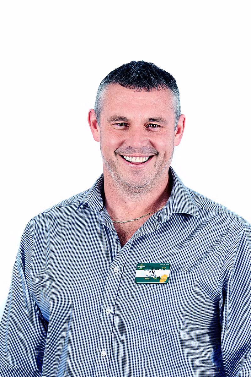 White background corporate headshot for staff directory use